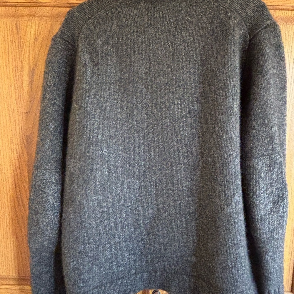 Vince Dark Brown Wool Blend Shawl Collar Cardigan - Picture 11 of 11